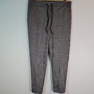 Reitmans Size 14 Black and White Patterned Tapered Pants